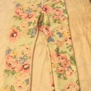 Girls sparkly leggings  8/9